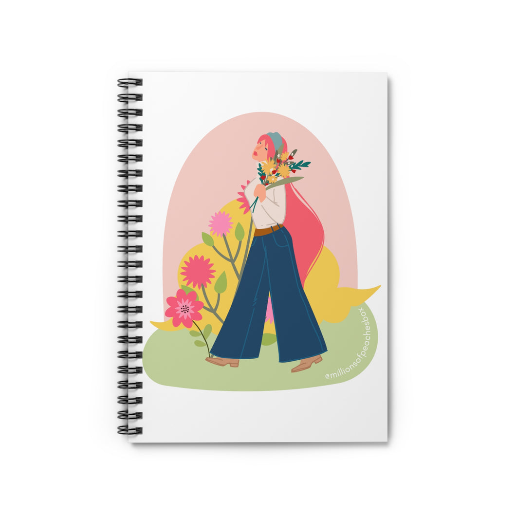 Garden Stroll Spiral Notebook - Ruled Line
