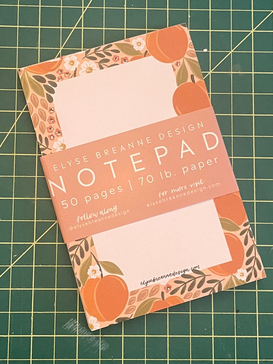 Peach Notepad - Elyse Breanne Design