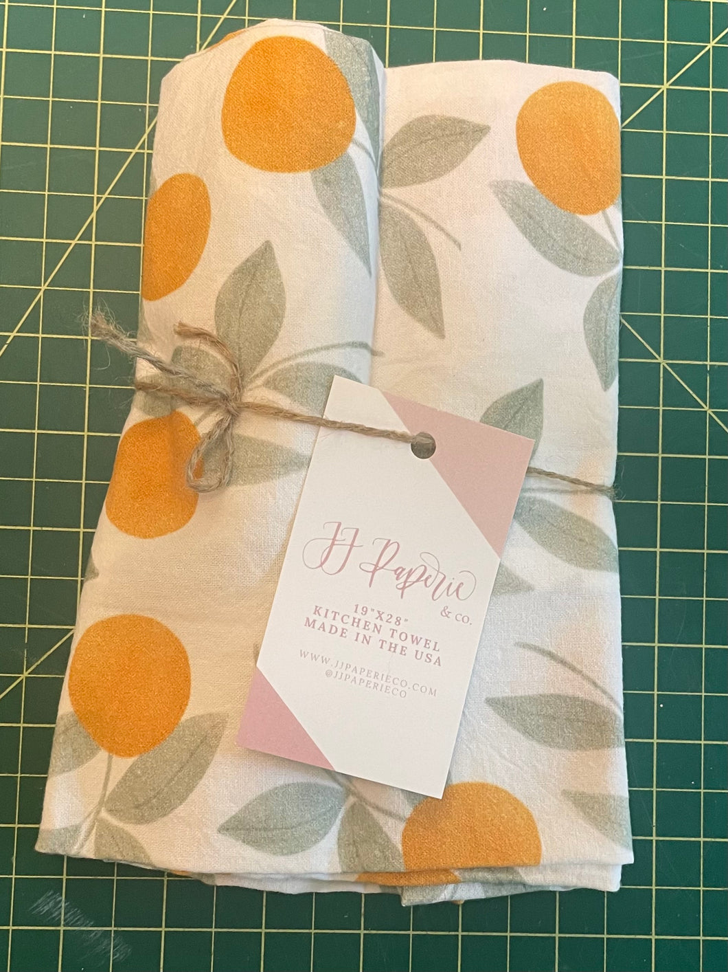 Peach Tea Towel - JJ Paperie & Co