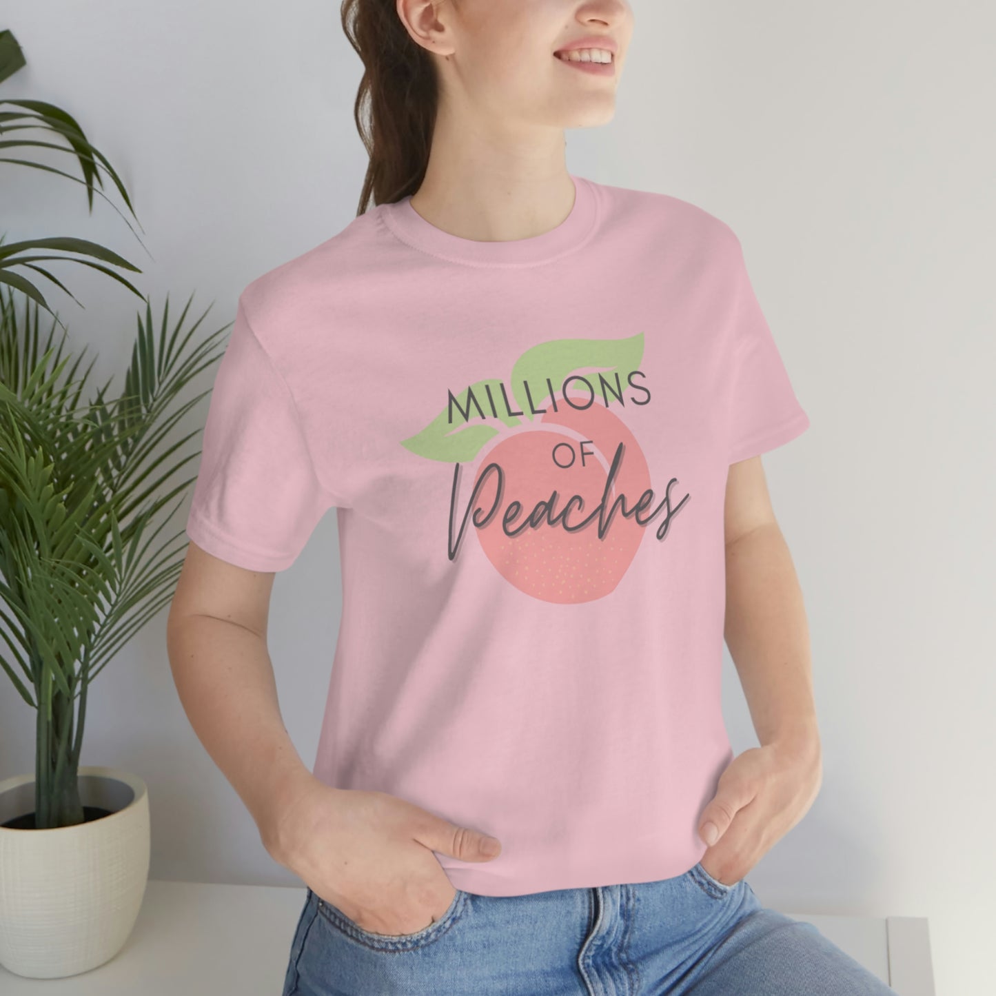 Millions of Peaches Logo - Unisex Jersey Tee